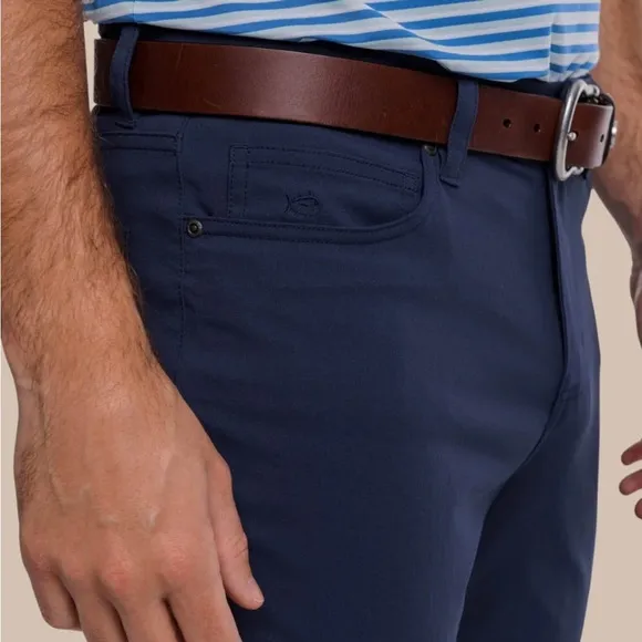 Southern Tide Intercoastal Performance Pant in True Navy Blue Mens Size 34x30