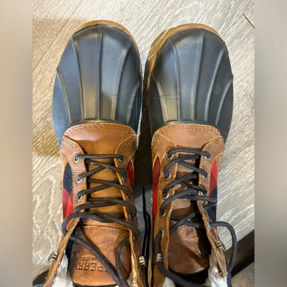 Sperry Men's Brown and Black Duck Boots