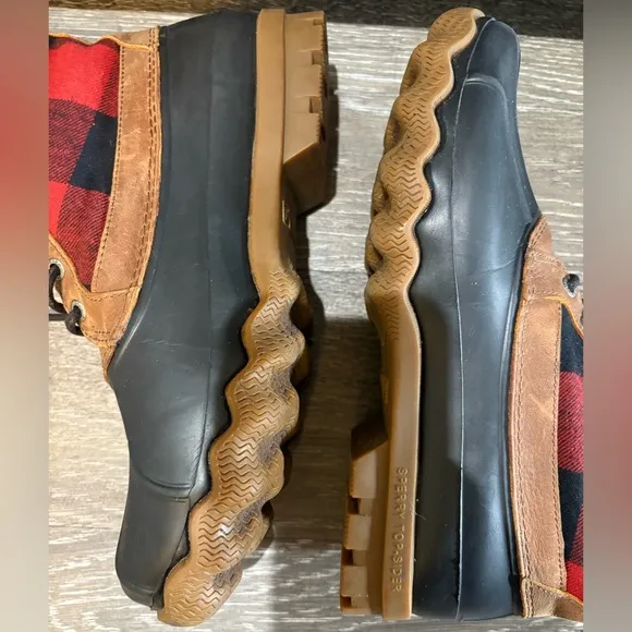 Sperry Men's Brown and Black Duck Boots