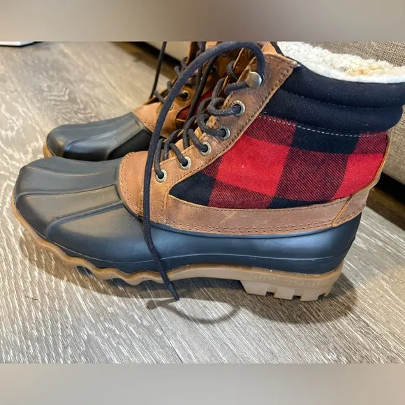 Sperry Men's Brown and Black Duck Boots