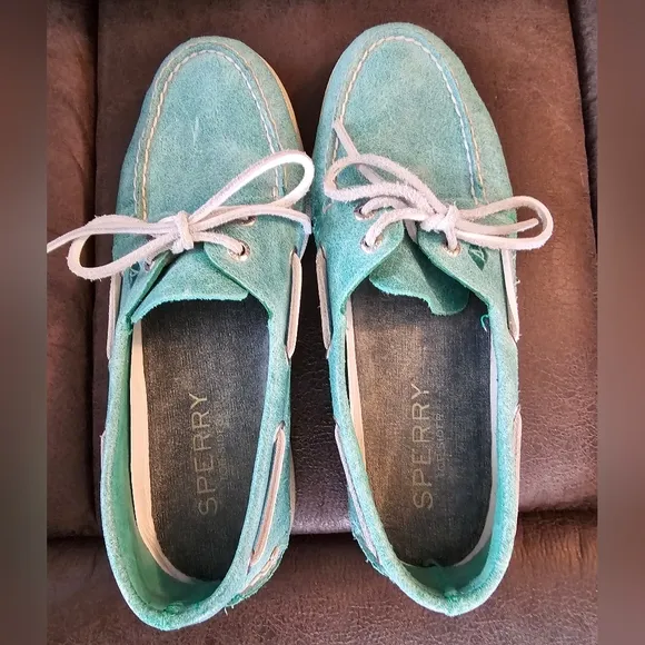 Sperry Teal Boat Shoes