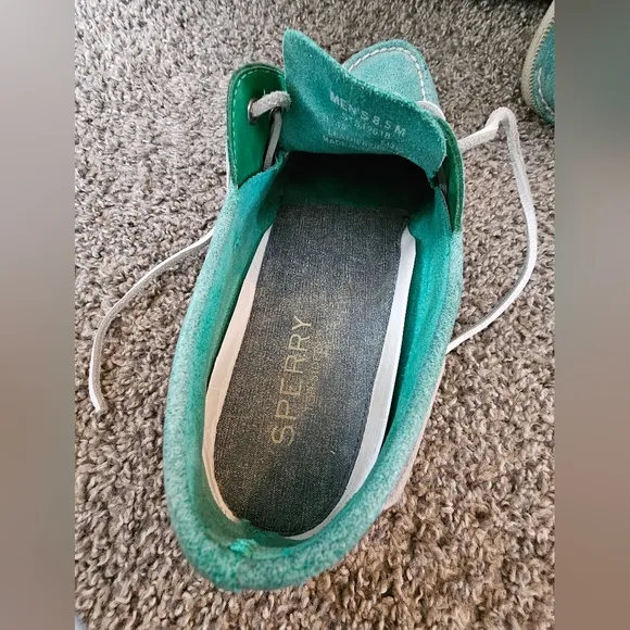 Sperry Teal Boat Shoes
