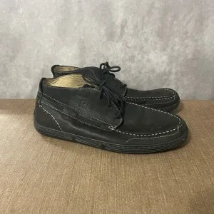 Sperry Top Sider Leather High Top Boots Mens Size 11M Black Boat Shoes Casual