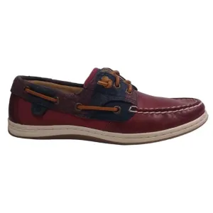 Sperry Top-Sider Women Wool Wine Songfish Leather Boat Lace-Up Shoes Size 8M