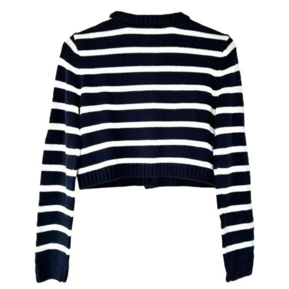 Splendid Rowena Striped Button Front Nautical Cardigan Size XS