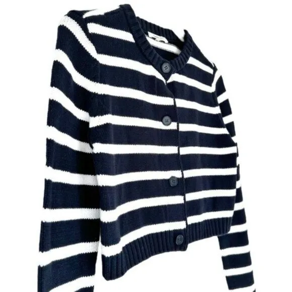 Splendid Rowena Striped Button Front Nautical Cardigan Size XS