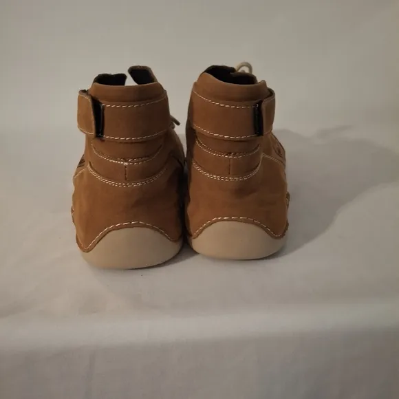 Spor7 Men's Suede Two Tone Brown Athletic Shoes With Laces
