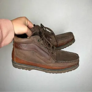Sporto | Mens Brown Leather Loafer Boat Shoe 8