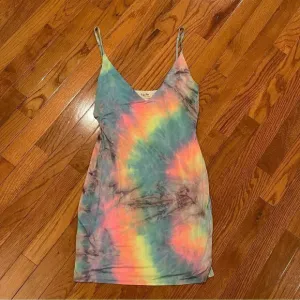 Spring Haze Los Angeles Tie Dye Mini Dress Size Medium
