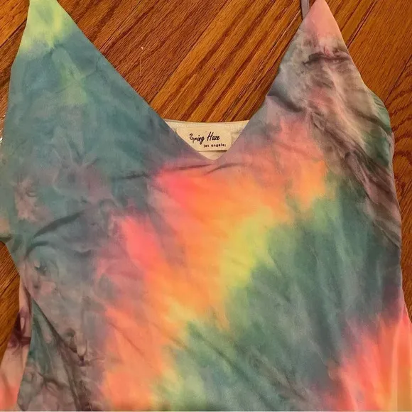 Spring Haze Los Angeles Tie Dye Mini Dress Size Medium