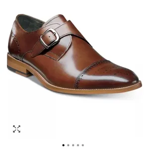 Stacy Adams Men's Duncan Cap-Toe Single Monk Strap Shoes size 11M