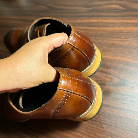 Stacy Adams Men's Duncan Cap-Toe Single Monk Strap Shoes size 11M