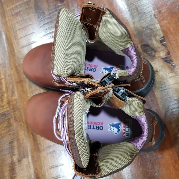 Steel Blue Brown Work Boots NWT