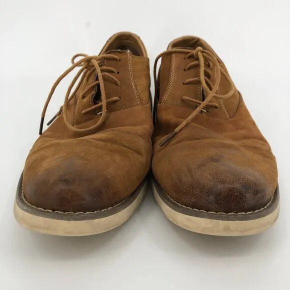 Steve Madden Brown Leather Oxfords | Cushioned &amp; Adjustable