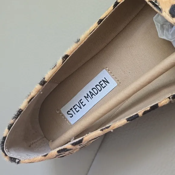 Steve  Madden flat shoes, animal print, size 7.5 NEW