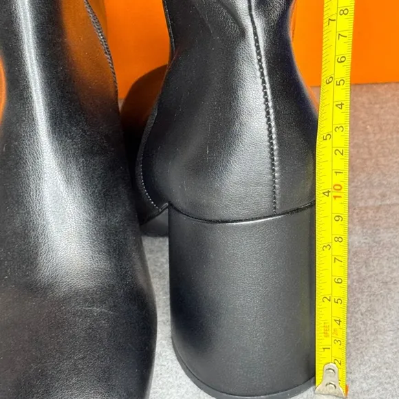 Steve Madden Lizah Knee High Chunky Black Boot Zip Size 10 M