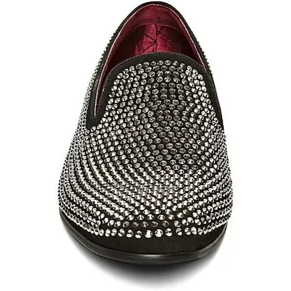 Steve Madden Men's Caviarr Rhinestone Slip on Shoes, Rhinestone, 11.5