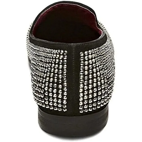 Steve Madden Men's Caviarr Rhinestone Slip on Shoes, Rhinestone, 11.5