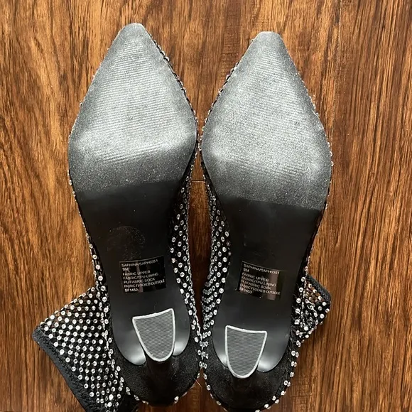 Steve Madden Rhinestone Saphina Booties 9
