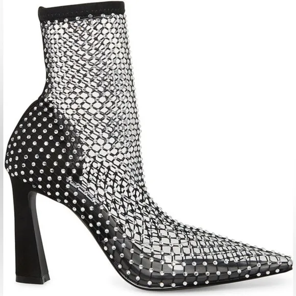 Steve Madden Rhinestone Saphina Booties 9