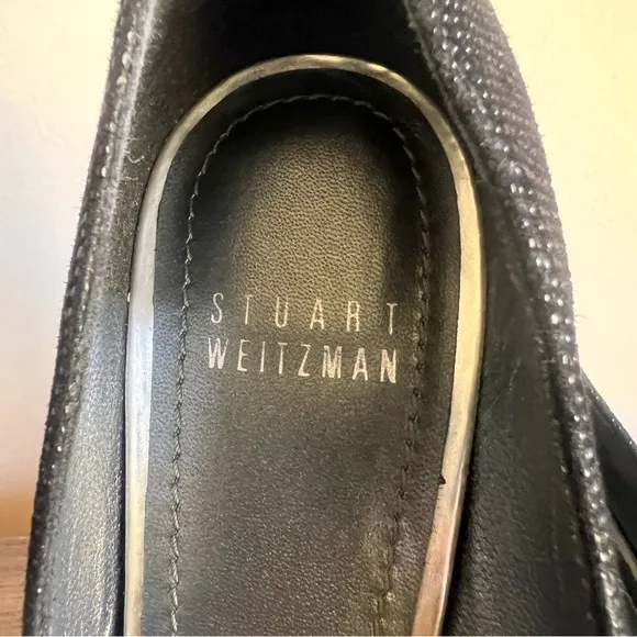 Stuart Weitzman Blog Black Goosebumps Nappa Women's Shoe Size 7.5 SKU#241289