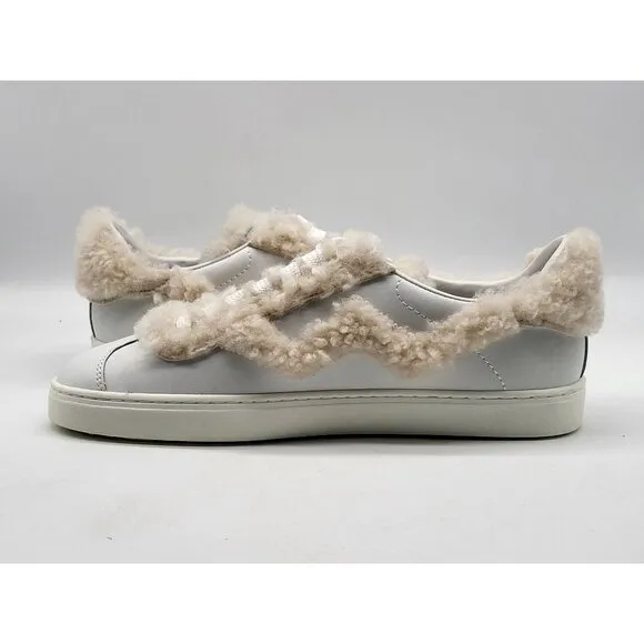 Stuart Weitzman Daryl Cozy Genuine Shearling Womens Sneakers Shoes Size 5.5B