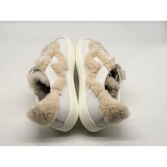 Stuart Weitzman Daryl Cozy Genuine Shearling Womens Sneakers Shoes Size 5.5B