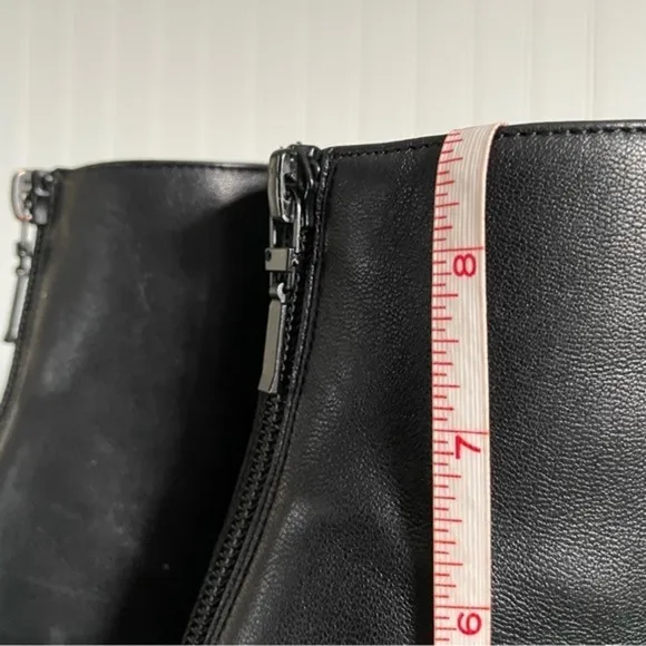 Stuart Weitzman Wedge Heel Ankle Boots in Black Glove Leather *Spain*