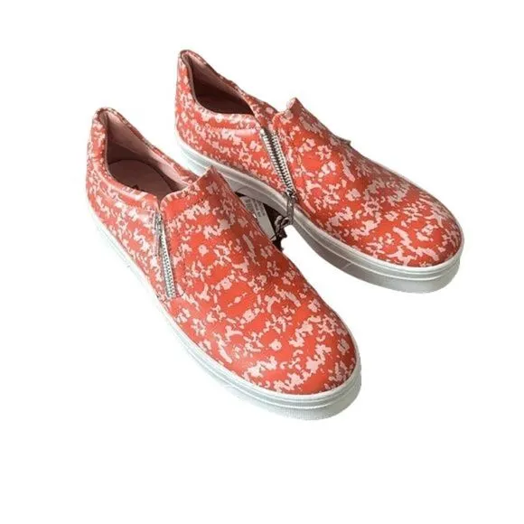 Studio Pollini Slip On Trainers Sneakers Shoes Printed Red White Size IT41/US11
