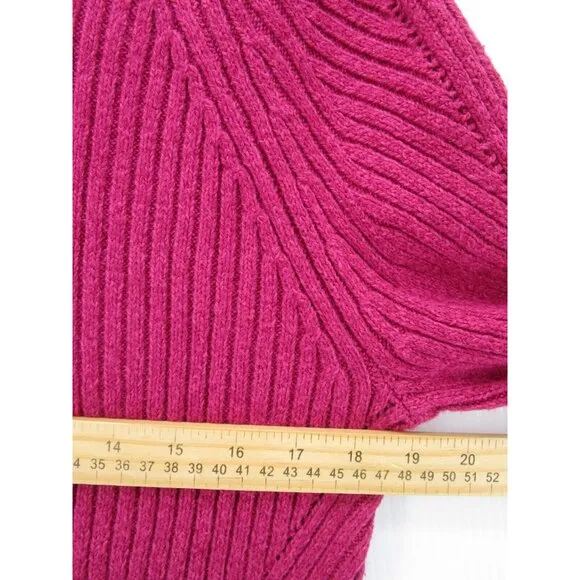 Sundance Sweater Large Silk Blend Pullover Henley Ribbed Knit NEW
