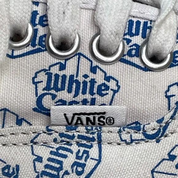 Supreme Vans White Castle Mens Size 10 Lace up Sneakers Shoes