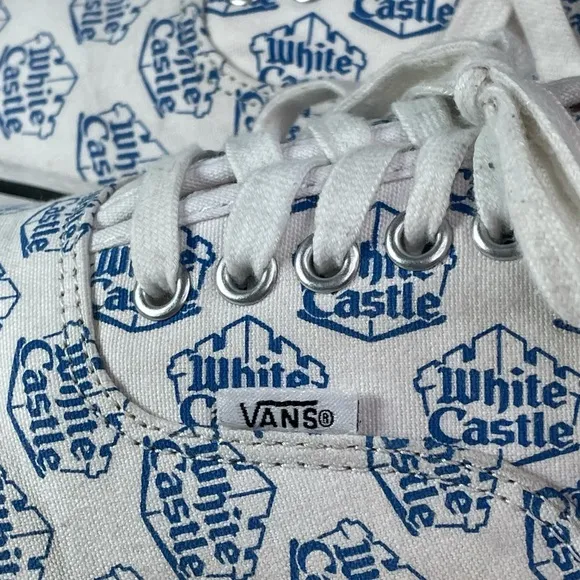 Supreme Vans White Castle Mens Size 10 Lace up Sneakers Shoes