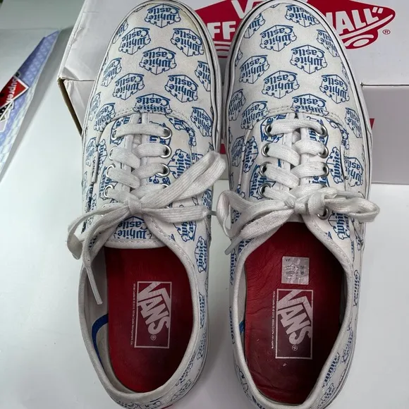 Supreme Vans White Castle Mens Size 10 Lace up Sneakers Shoes