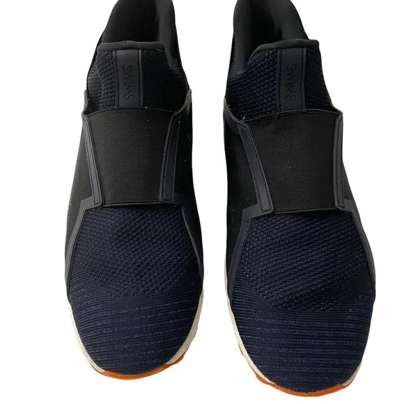 SWIMS Breeze Motion navy white orange mens slip on knit sneaker shoes sz 11