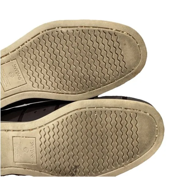 SWIMS Men's Water Resistant Boat  Loafer anti-microbial mesh liner Sz 8.5