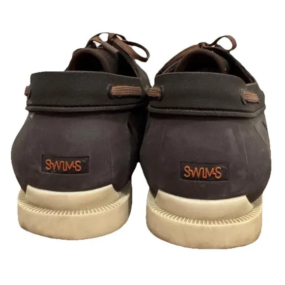 SWIMS Men's Water Resistant Boat  Loafer anti-microbial mesh liner Sz 8.5