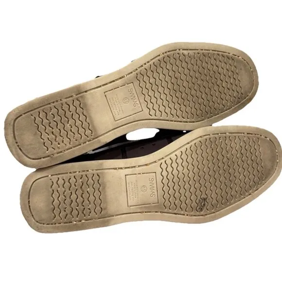 SWIMS Men's Water Resistant Boat  Loafer anti-microbial mesh liner Sz 8.5
