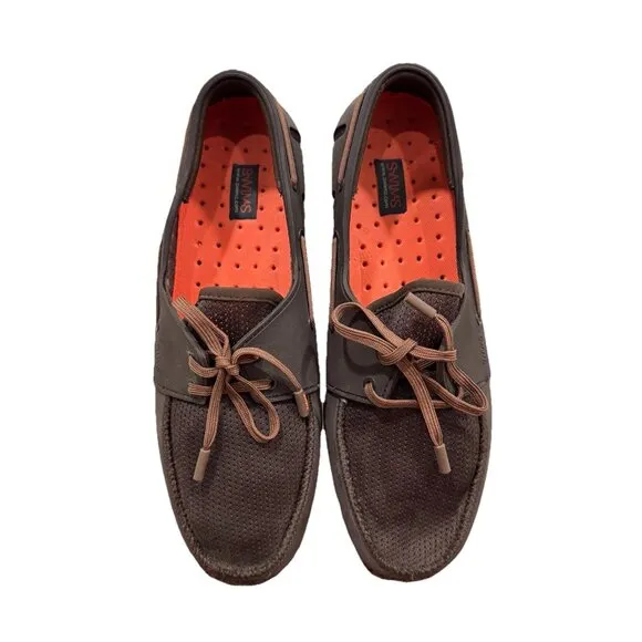 SWIMS Men's Water Resistant Boat  Loafer anti-microbial mesh liner Sz 8.5