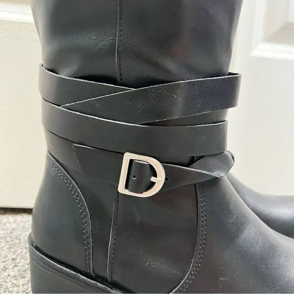 Sz 6.5M St.John’s Bay Brown and Black Color Block Boots NWT $80 MSRP