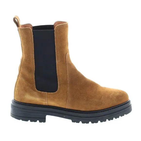 Sézane Lena Low Boots in Tan FR 39 / US 8