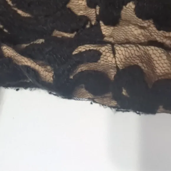 Tadashi Shoji Women's Dress Black Lace Cocktail 3/4 Sleeve Elegant Plus Size 16