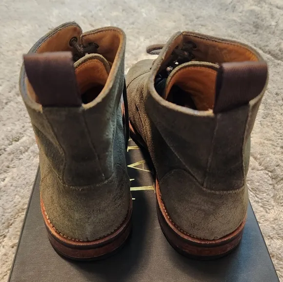 Taft Dragon Forest Green Boots Rugged Lace-Up Design Size 9 Mens Excellent