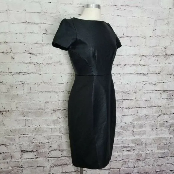 Tahari Ida Curvy Textured Center Panel‎ Dress