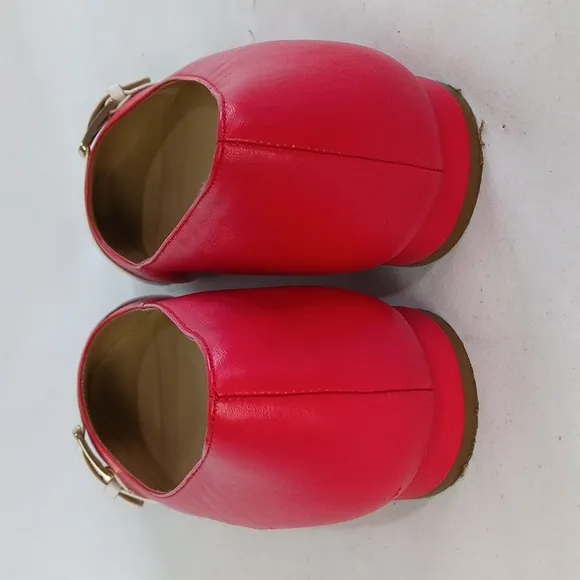 Talbots Red Wh Bl Flat W Box Shoes.