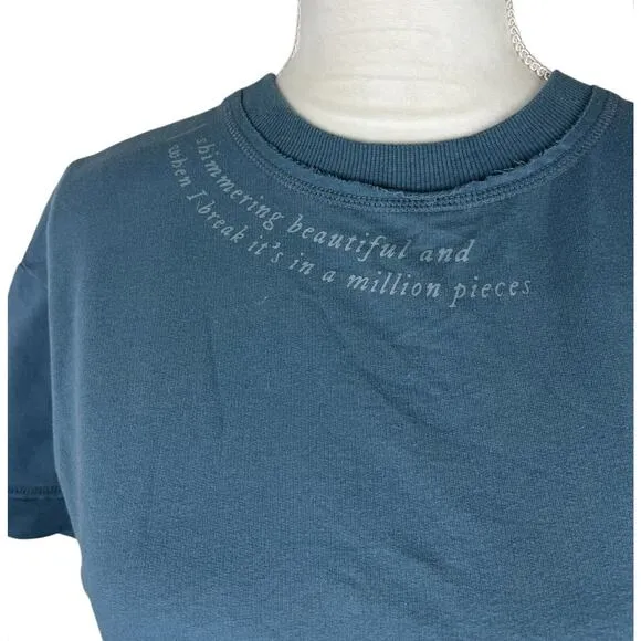 Taylor Swift Shimmering Beautiful Evermore Dress Blue Limited Edition Size Small