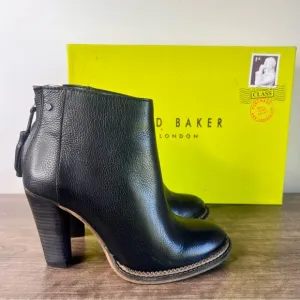 Ted Baker Ecarna Women's Black Heeled Bootie Size 6 SKU#243010