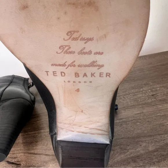 Ted Baker Ecarna Women's Black Heeled Bootie Size 6 SKU#243010