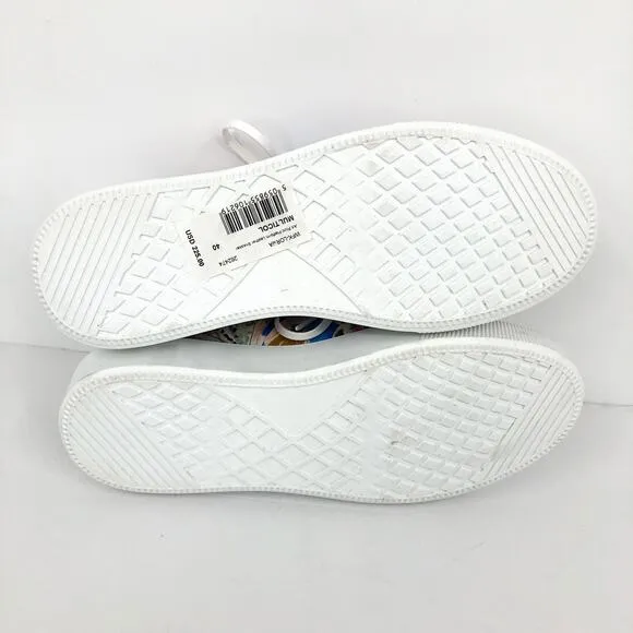 TED BAKER Women's Lorma Platform Sneaker 9.5 Art Print White Multicolor NWOB