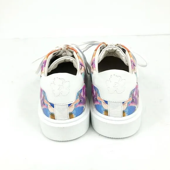 TED BAKER Women's Lorma Platform Sneaker 9.5 Art Print White Multicolor NWOB