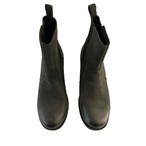 Teva Anaya Chelsea Waterproof Leather Black Boot Sz 6.5 NEW
